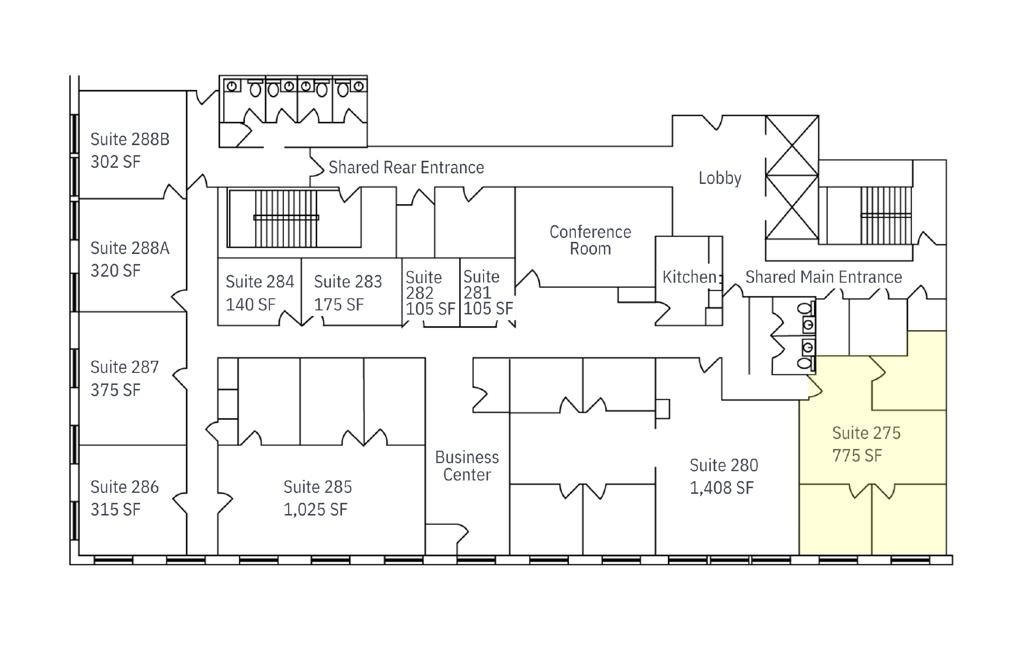 Executive Suites One Main Flooplan 01