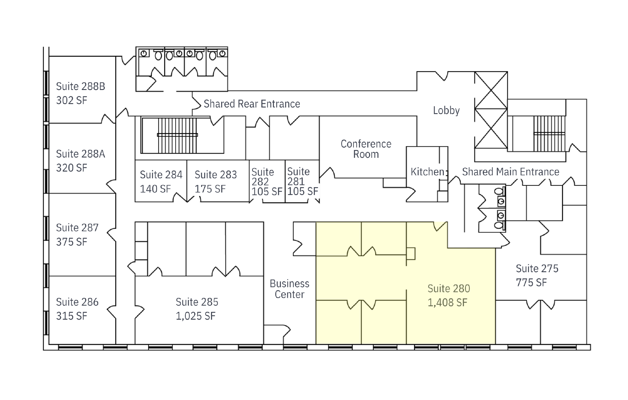 Executive Suites One Main Flooplan Ste 280