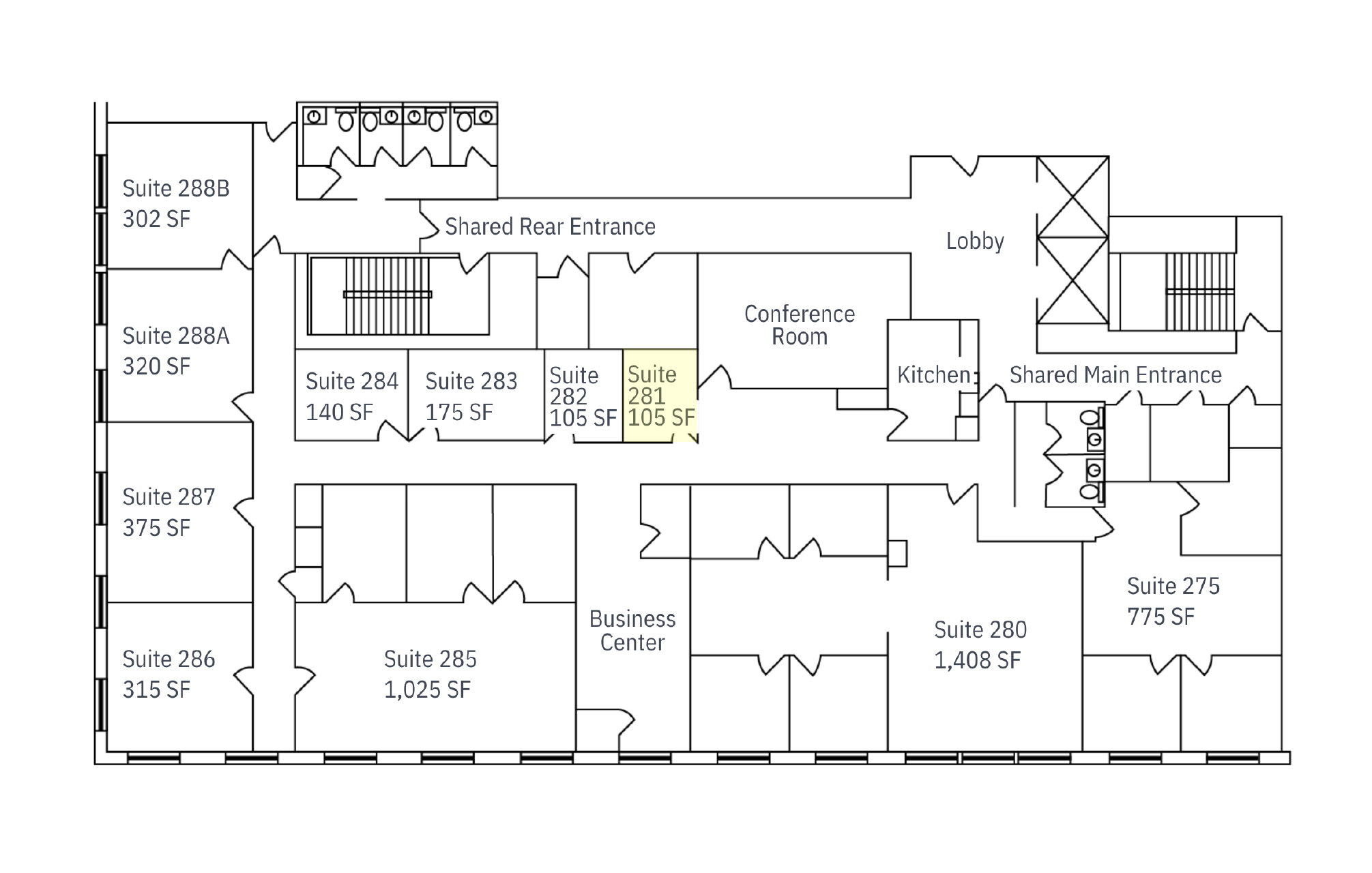 Executive Suites One Main Flooplan Ste 281