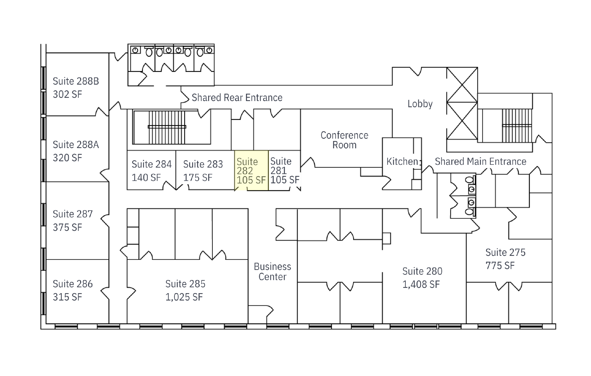 Executive Suites One Main Flooplan Ste 282