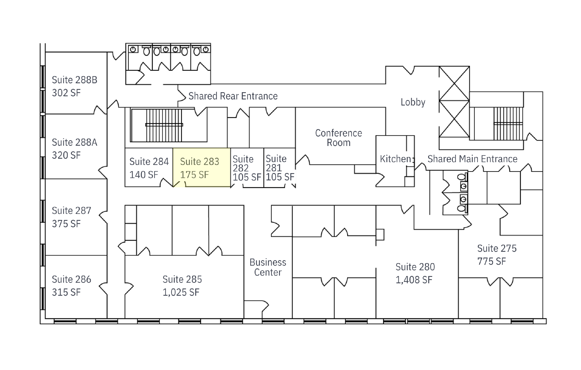 Executive Suites One Main Flooplan Ste 283