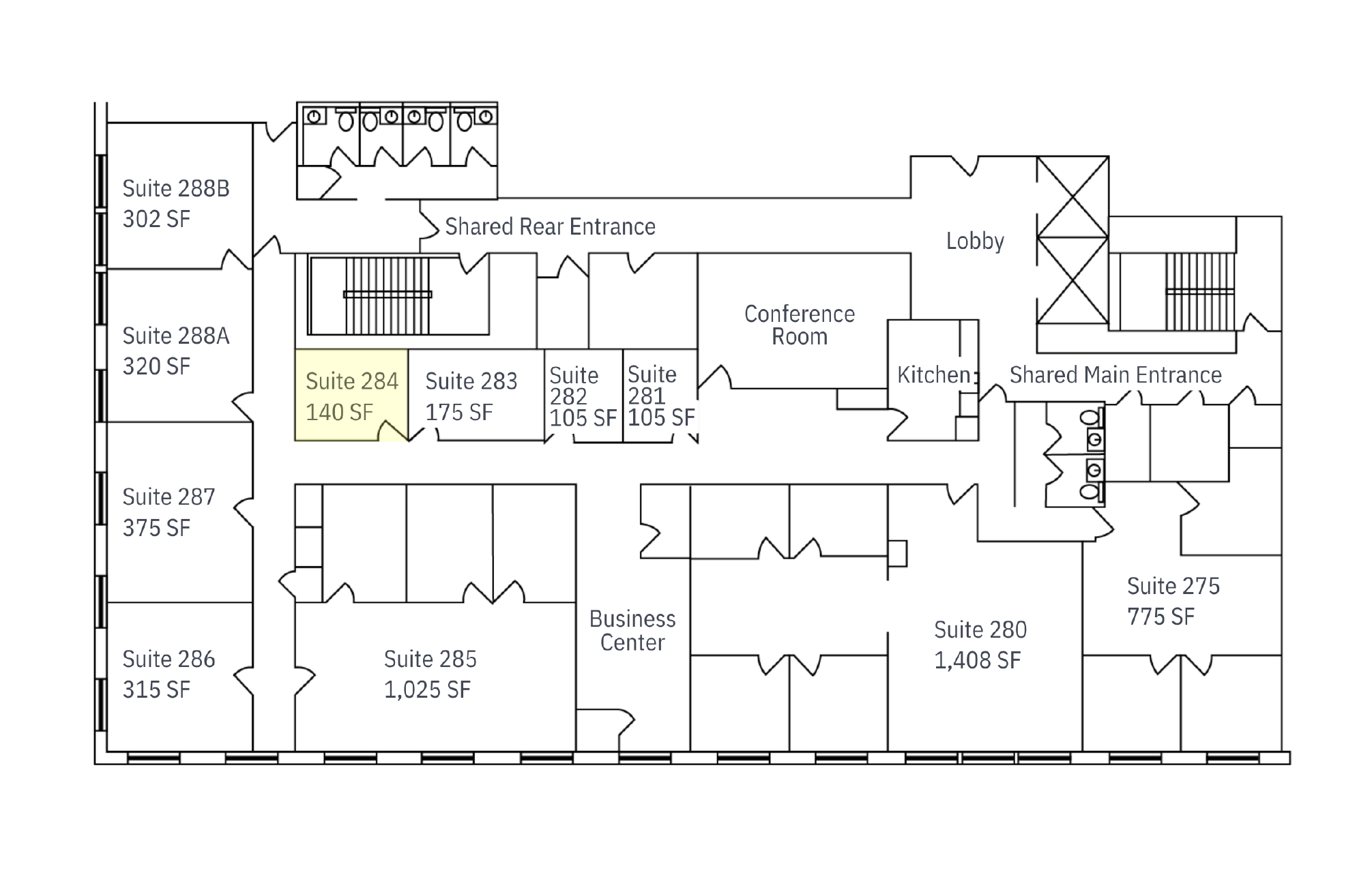 Executive Suites One Main Flooplan Ste 284