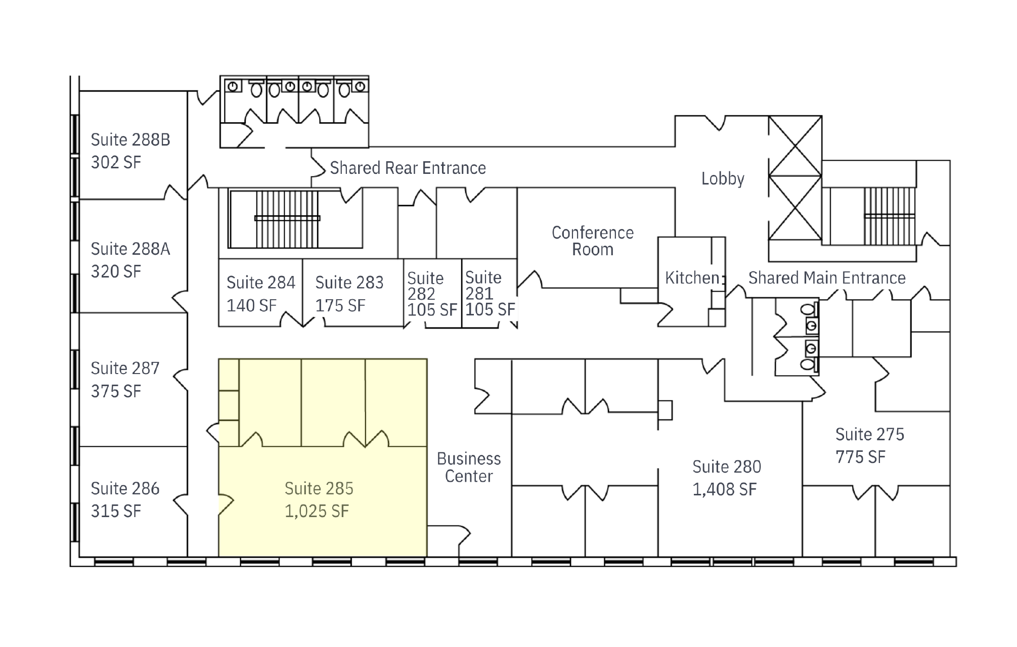 Executive Suites One Main Flooplan Ste 285