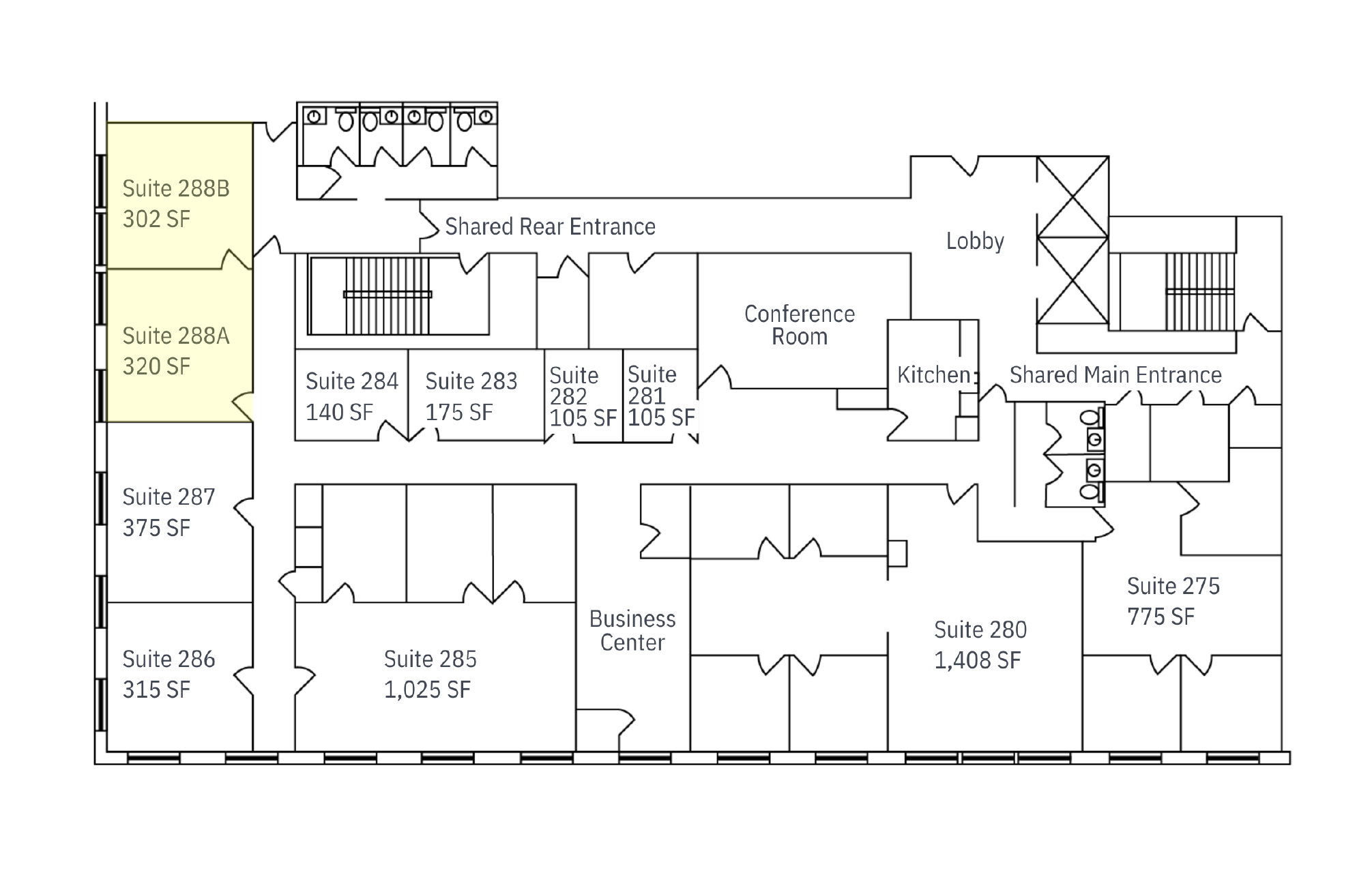 Executive Suites One Main Flooplan Ste 288